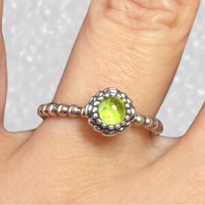Pandora August Birthday Blooms ring size: 8.5